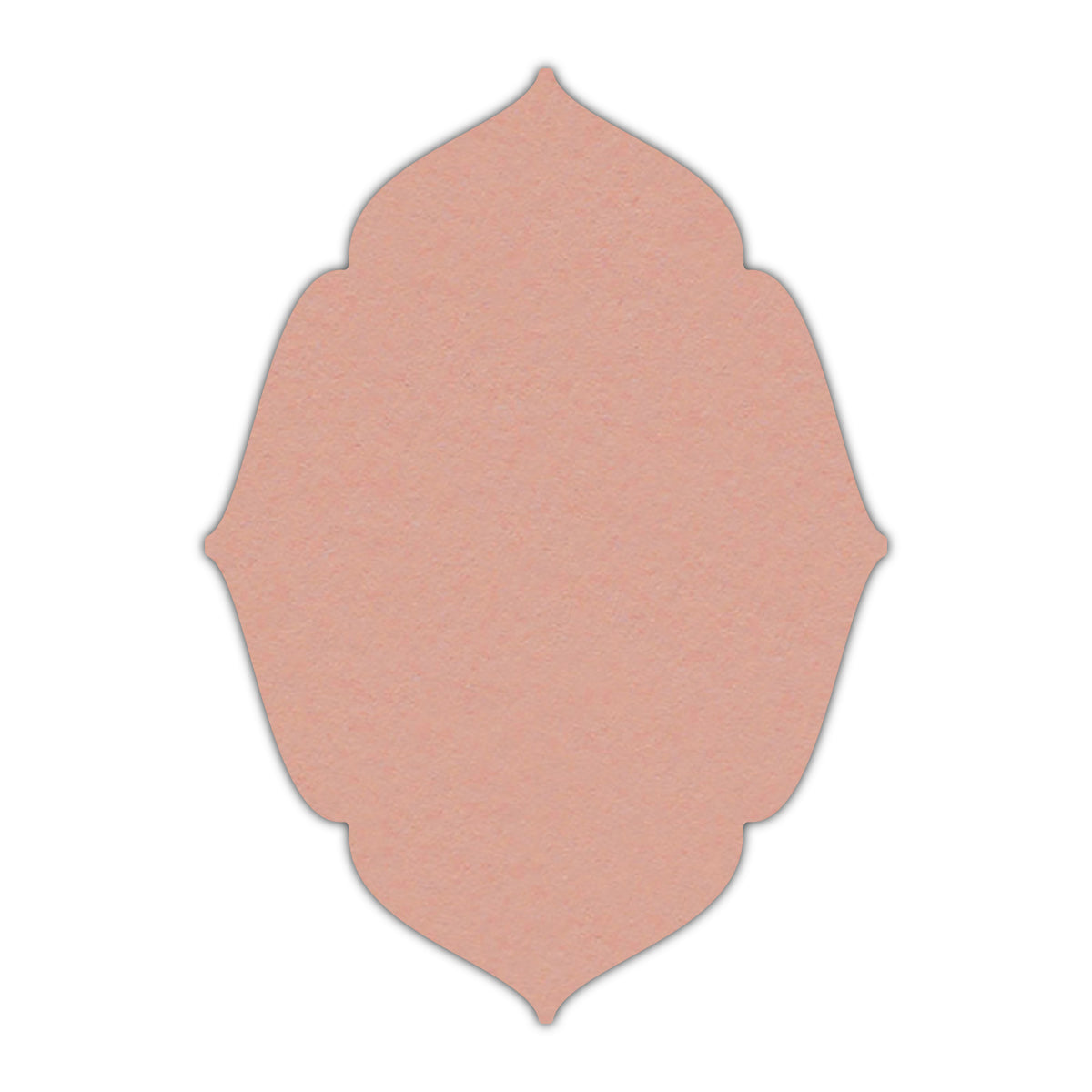 CMYK Print on Old Rose Cardstock | Shape P16 | 8.5" x 11"