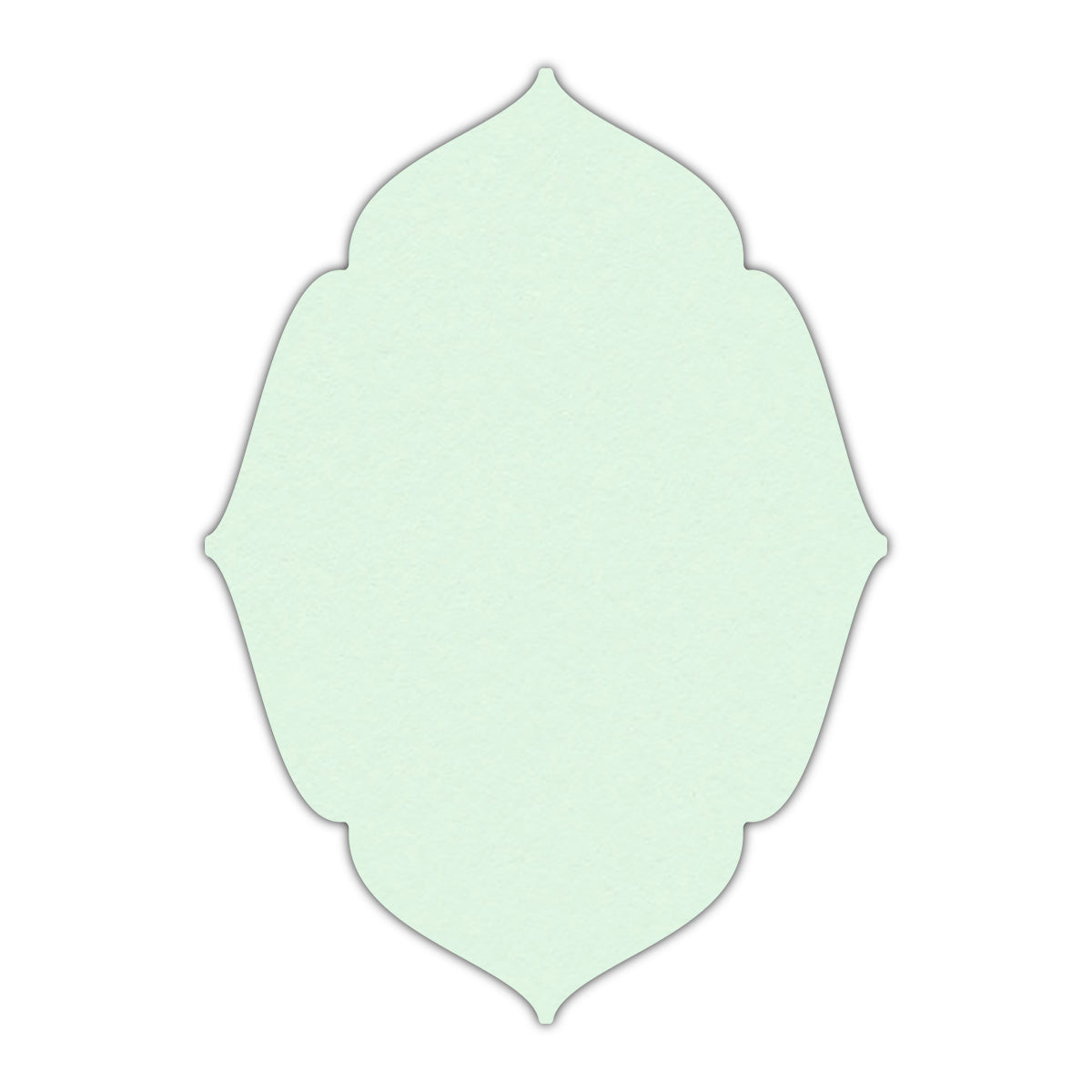 CMYK Print on Pastel Green Cardstock | Shape P16 | 5" x 7"