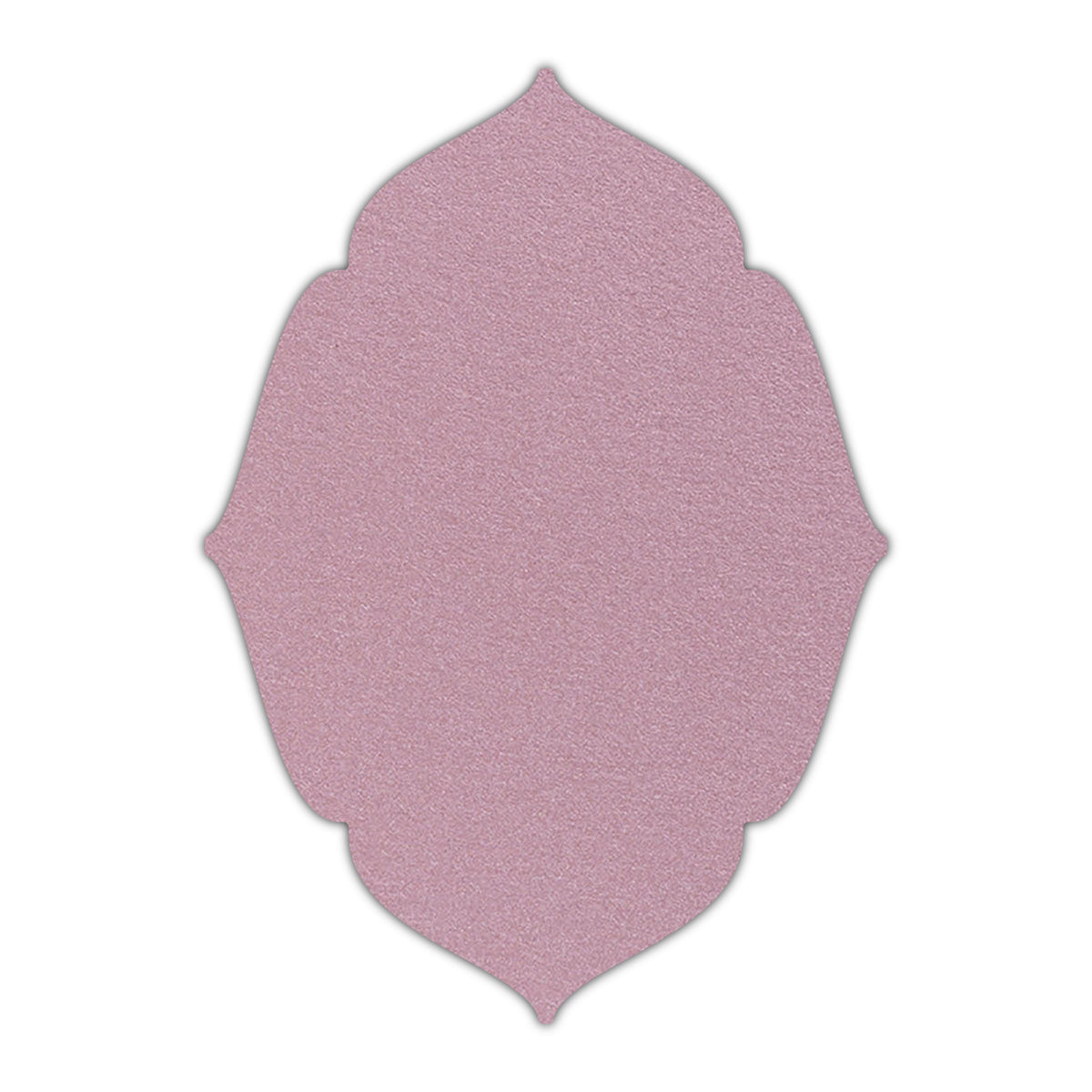 CMYK Print on Shimmer Rose Gold Cardstock | Shape P16 | 2" x 3.5"