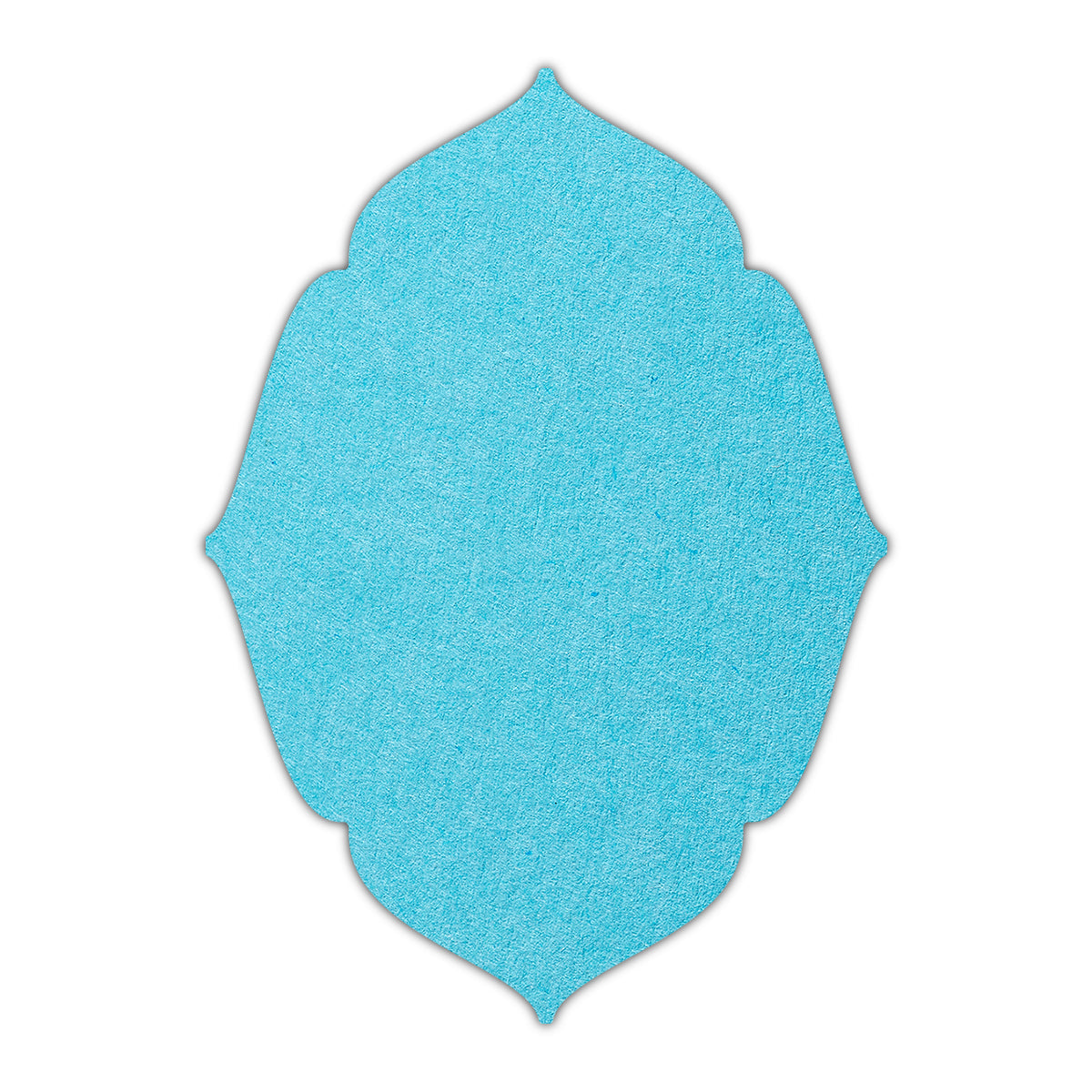 CMYK Print on Turquoise Cardstock | Shape P16 | 11" x 17"