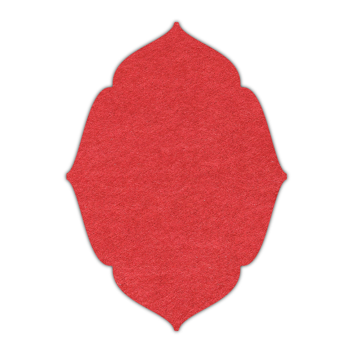 CMYK Print on Vermilion Cardstock | Shape P16 | 2" x 3"