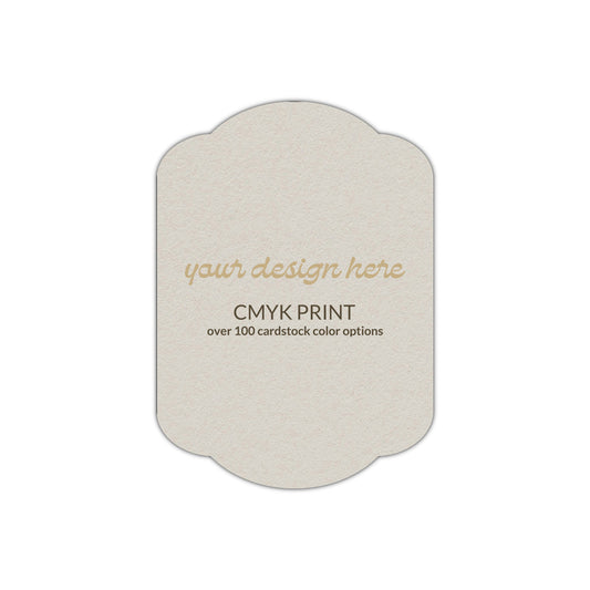 Shape P17 Diecut Card | CMYK Print | 2" x 3.5"