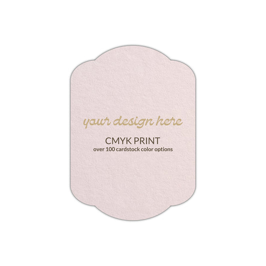 Shape P17 Diecut Card | CMYK Print | 2" x 3"