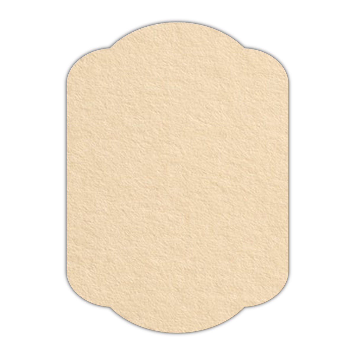 CMYK Print on Antique Ivory Cardstock | Shape P17 | 2" x 3"