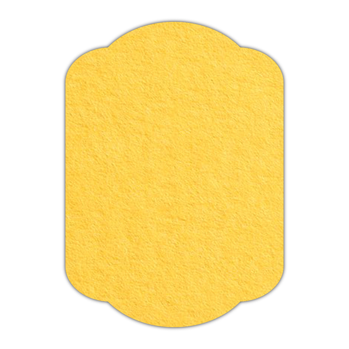 CMYK Print on Canary Yellow Cardstock | Shape P17 | 5" x 8"