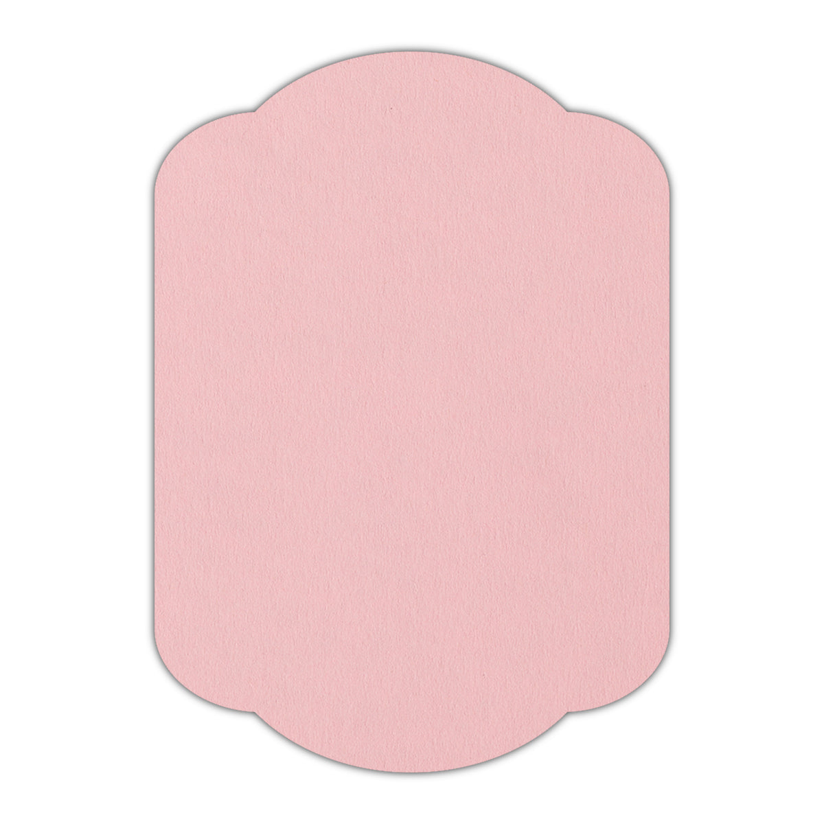 CMYK Print on Candy Pink Cardstock | Shape P17 | 2" x 3"