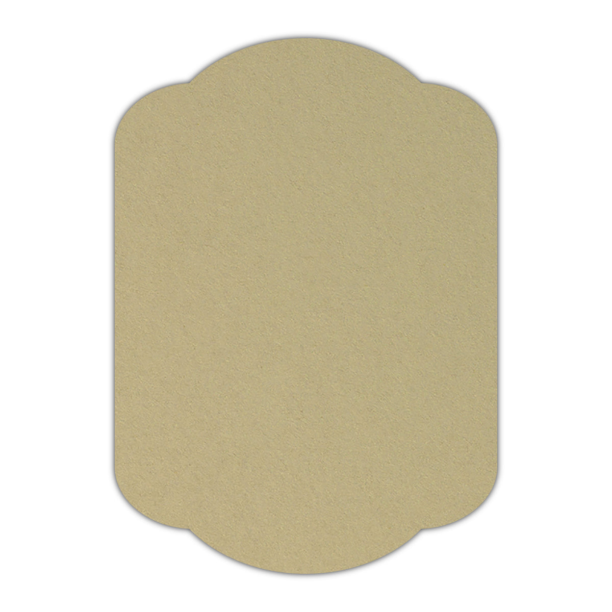 CMYK Print on Shimmer Champagne Cardstock | Shape P17 | 4.25" x 5.5"