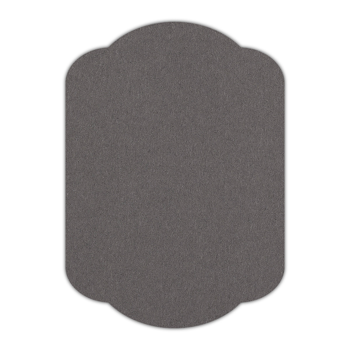 CMYK Print on Dark Grey Cardstock | Shape P17 | 12" x 18"
