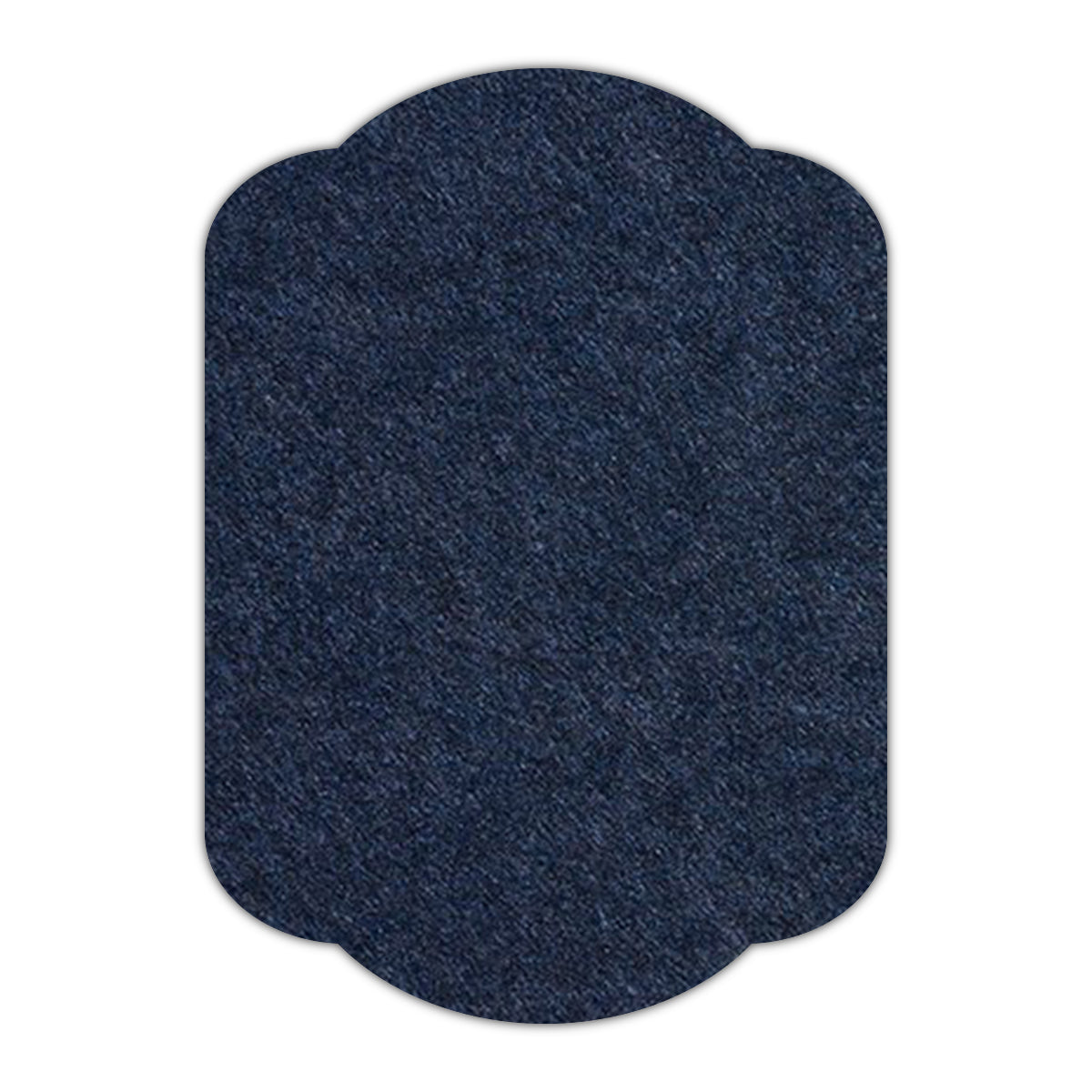 CMYK Print on Dark Navy Blue Cardstock | Shape P17 | 3" x 4"