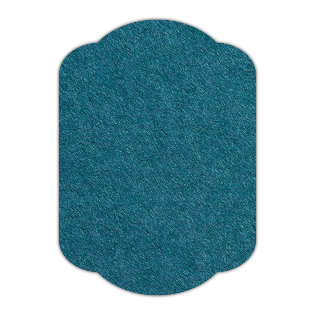 CMYK Print on Dark Teal Blue Cardstock | Shape P17 | 3" x 5"