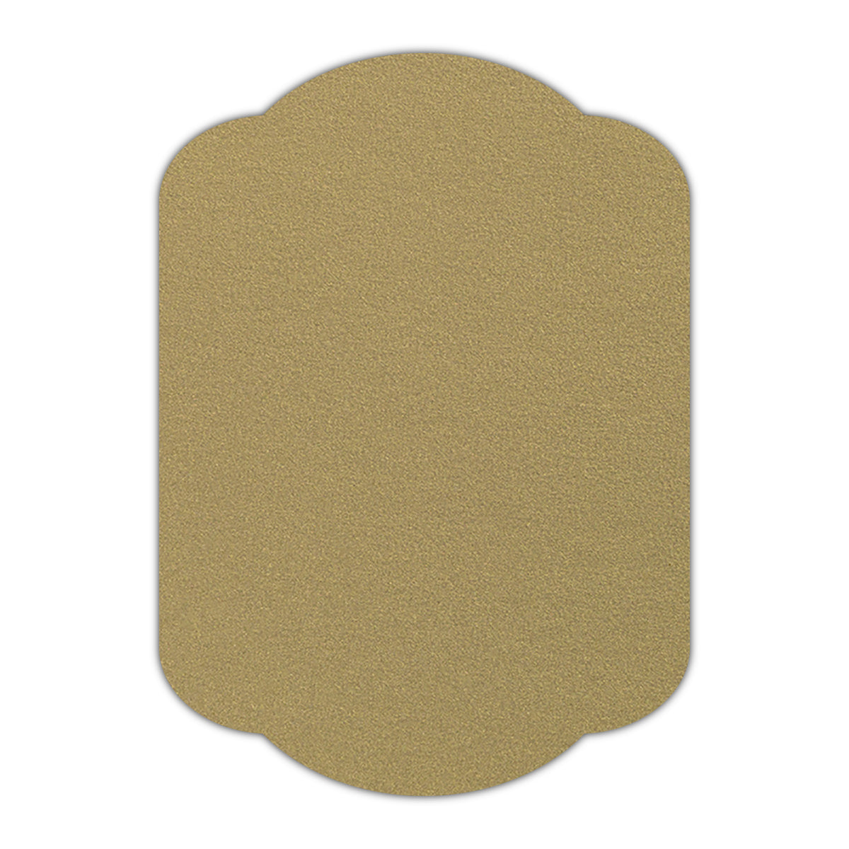 CMYK Print on Shimmer Gold Leaf Cardstock | Shape P17 | 5" x 8"
