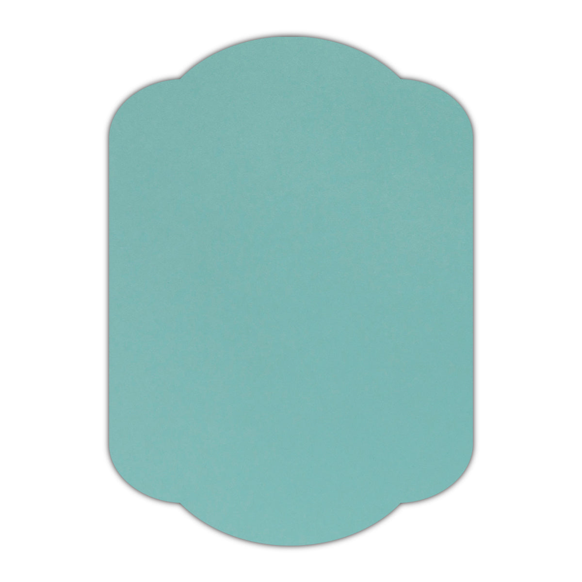 CMYK Print on Shimmer Lagoon Cardstock | Shape P17 | 8.5" x 11"