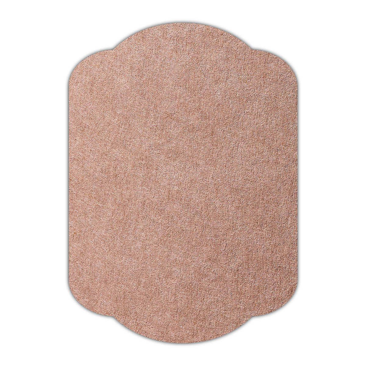 CMYK Print on Nubuck Brown Cardstock | Shape P17 | 3.5" x 5"