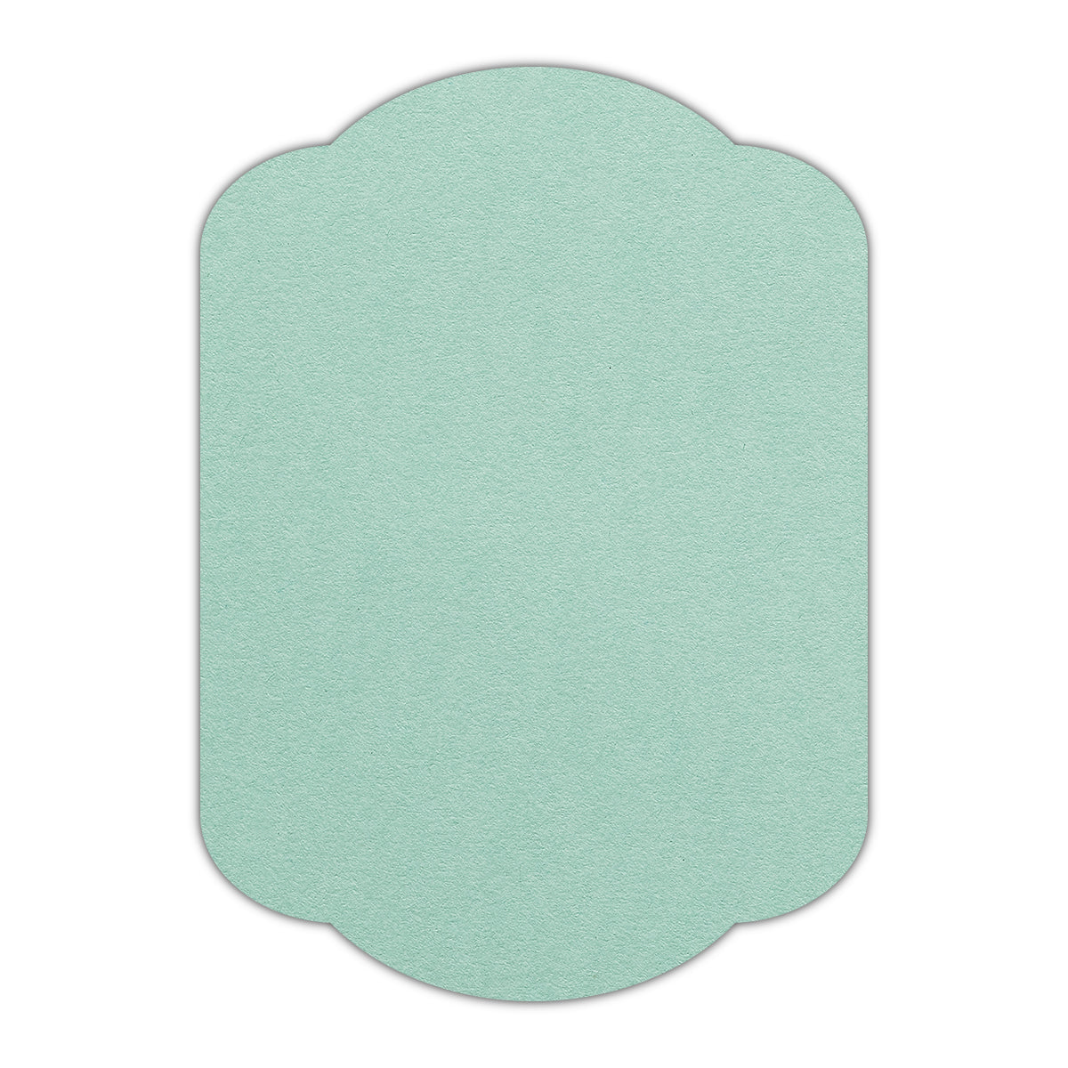 CMYK Print on Park Green Cardstock | Shape P17 | 2.5" x 3.5"
