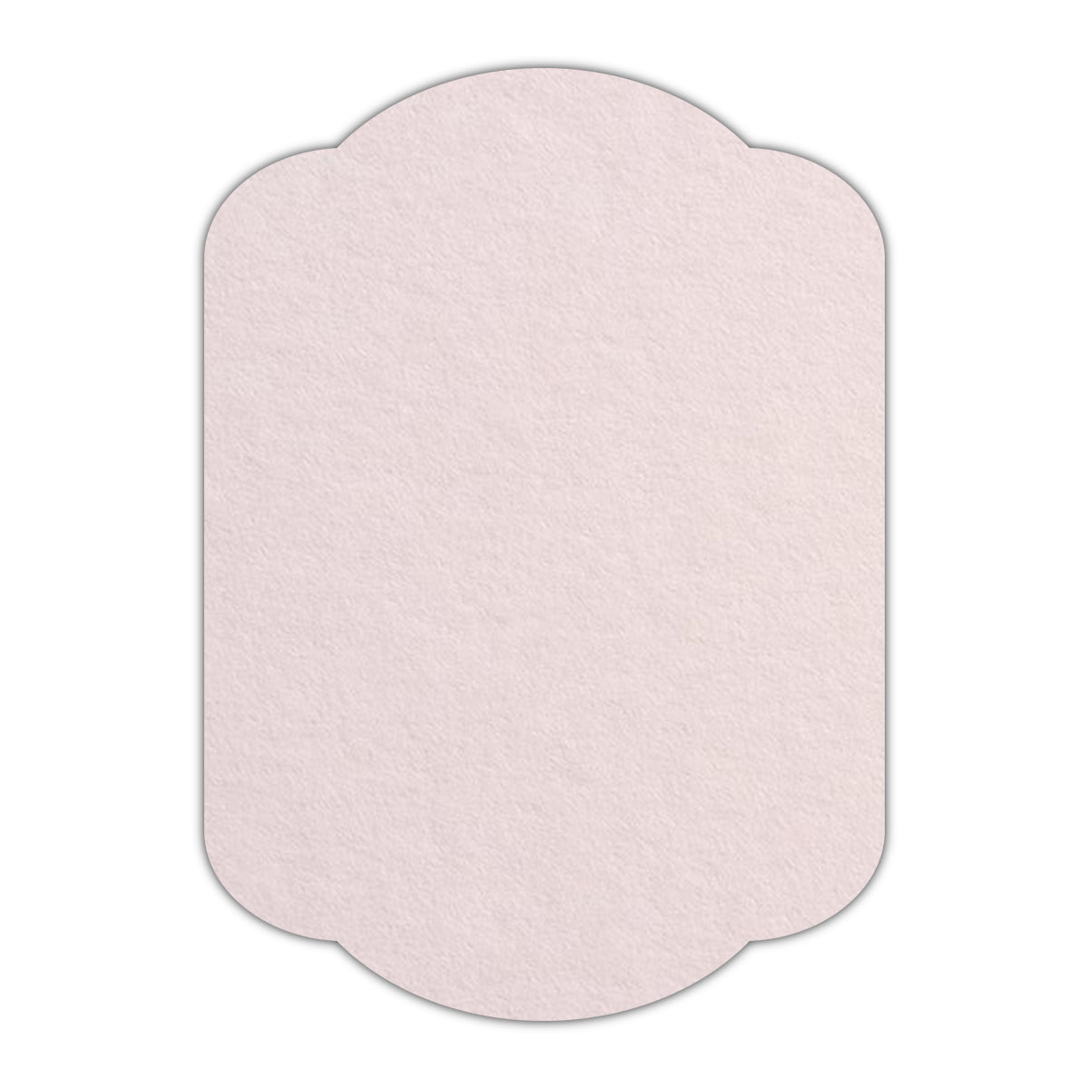 CMYK Print on Powder Pink Cardstock | Shape P17 | 2.5" x 3.5"