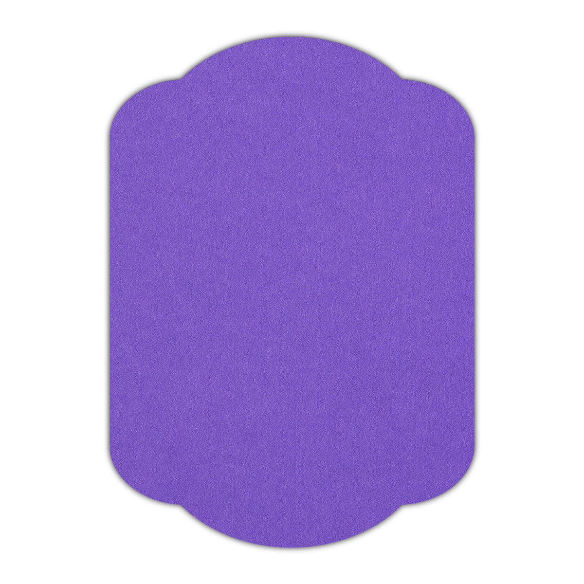 CMYK Print on Purple Cardstock | Shape P17 | 2" x 3.5"