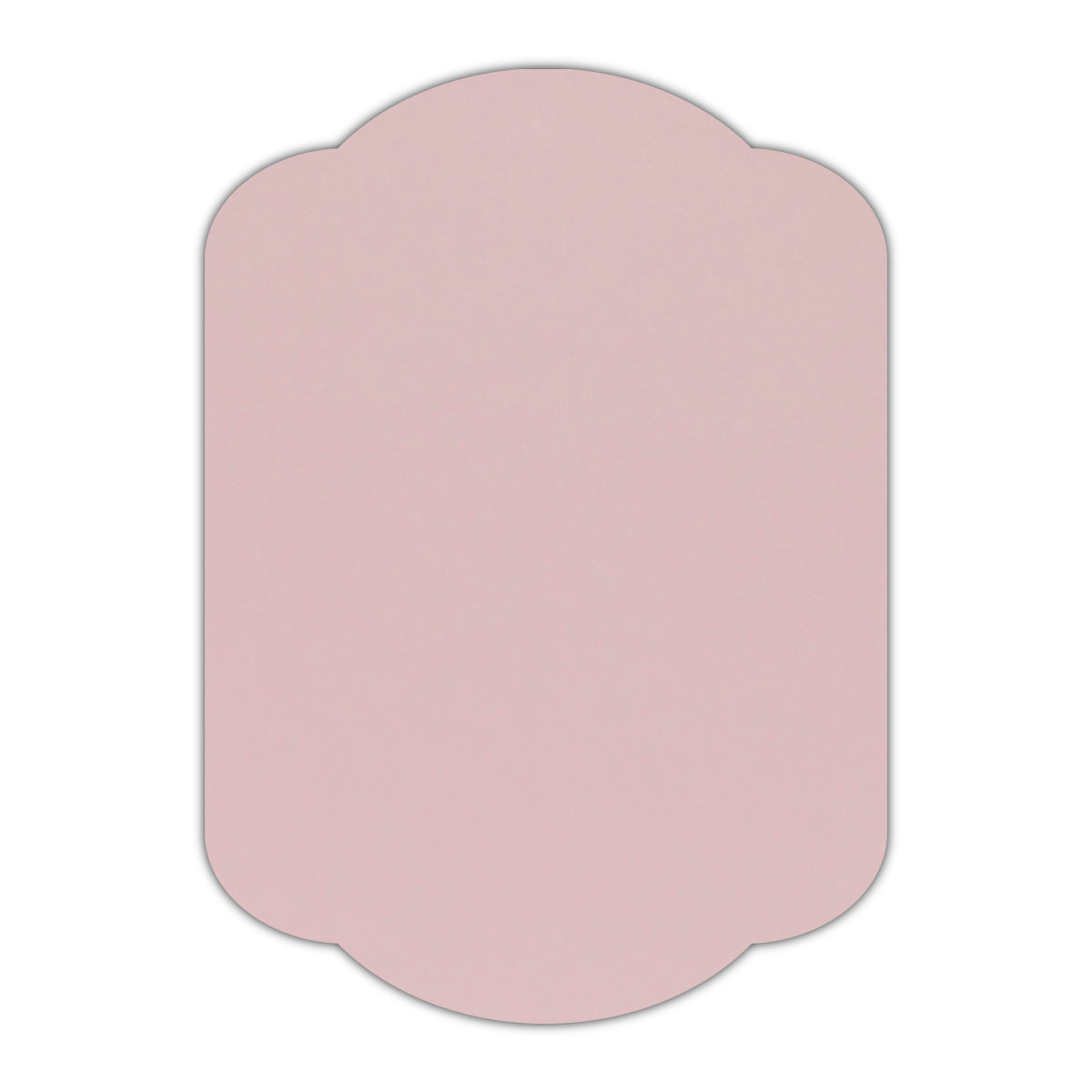 CMYK Print on Shimmer Rose Quartz Cardstock | Shape P17 | 5.5" x 8.5"