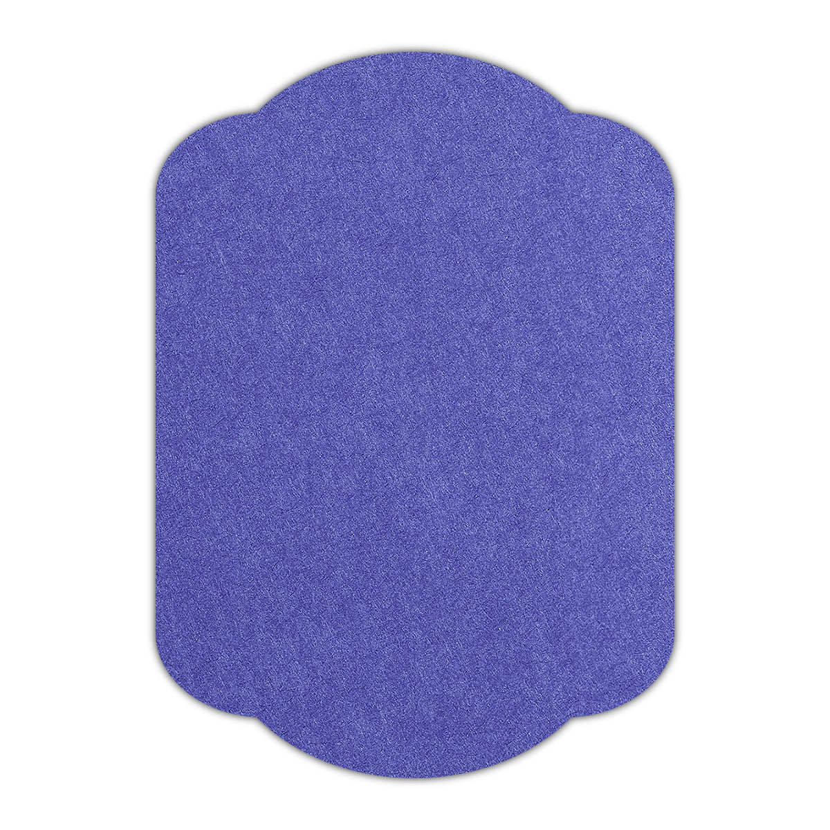 CMYK Print on Royal Blue Cardstock | Shape P17 | 5" x 8"