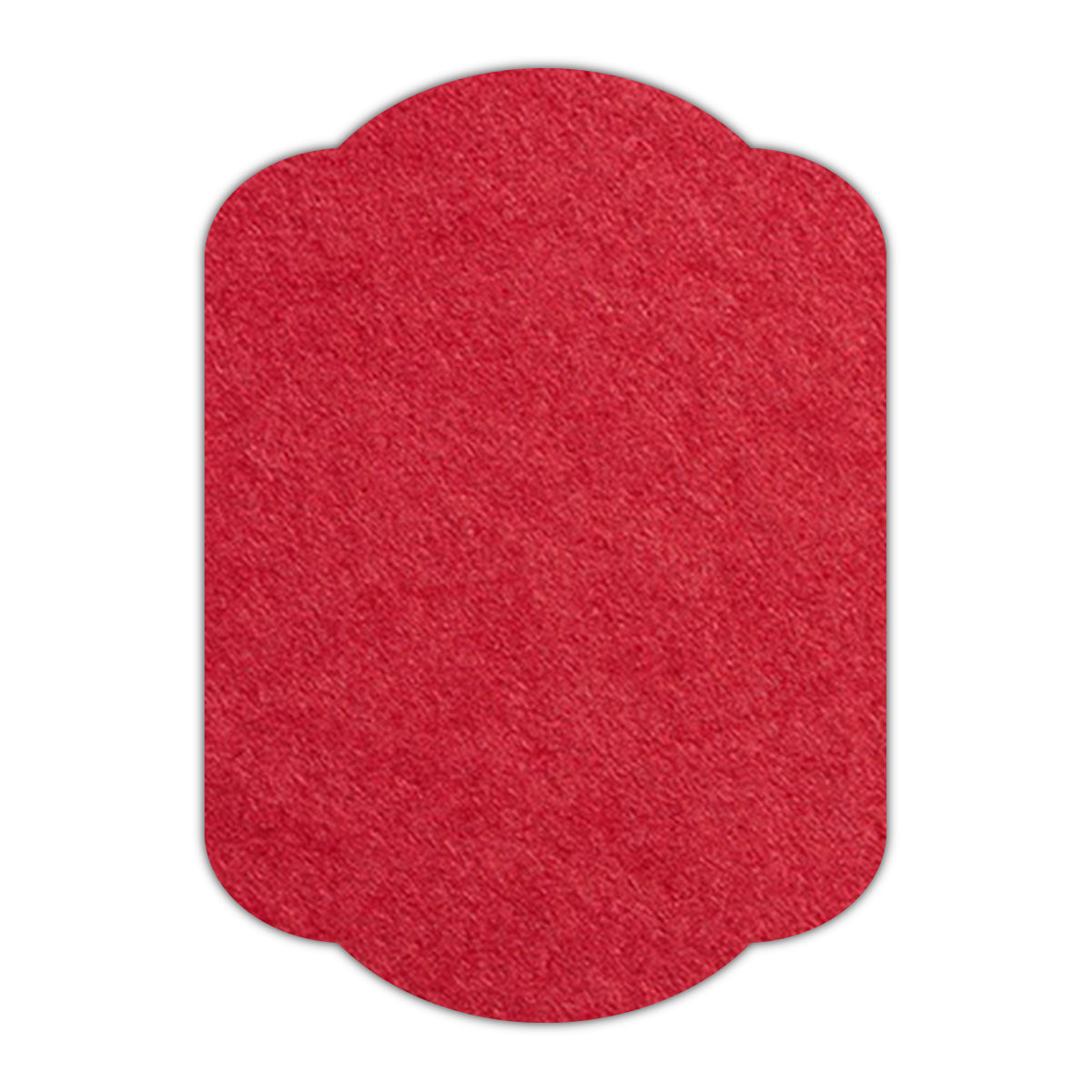 CMYK Print on Scarlet Red Cardstock | Shape P17 | 3" x 5"