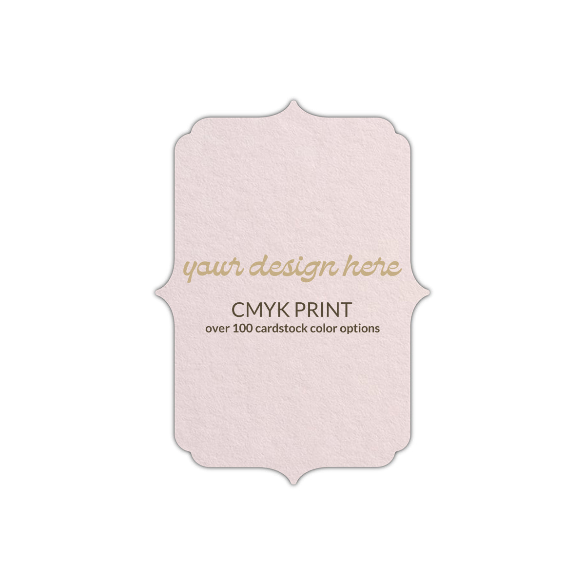 Shape P19 Diecut Card | CMYK Print | 5" x 8"