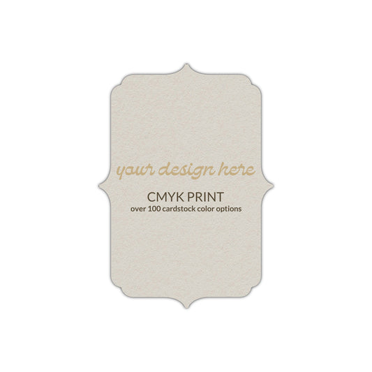 Shape P19 Diecut Card | CMYK Print | 2" x 3"