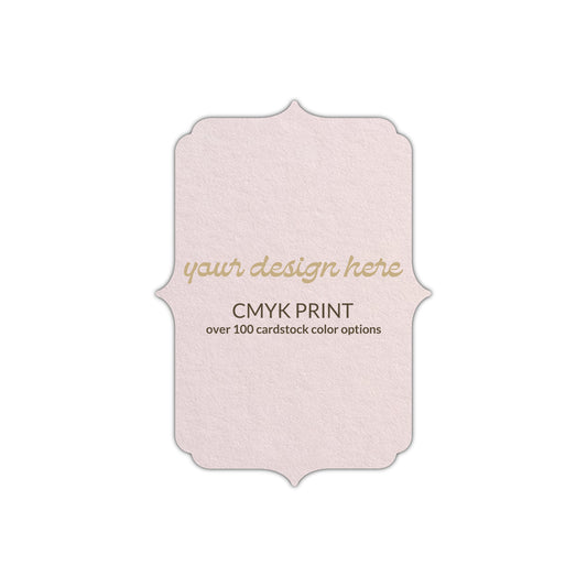 Shape P19 Diecut Card | CMYK Print | 3" x 4"