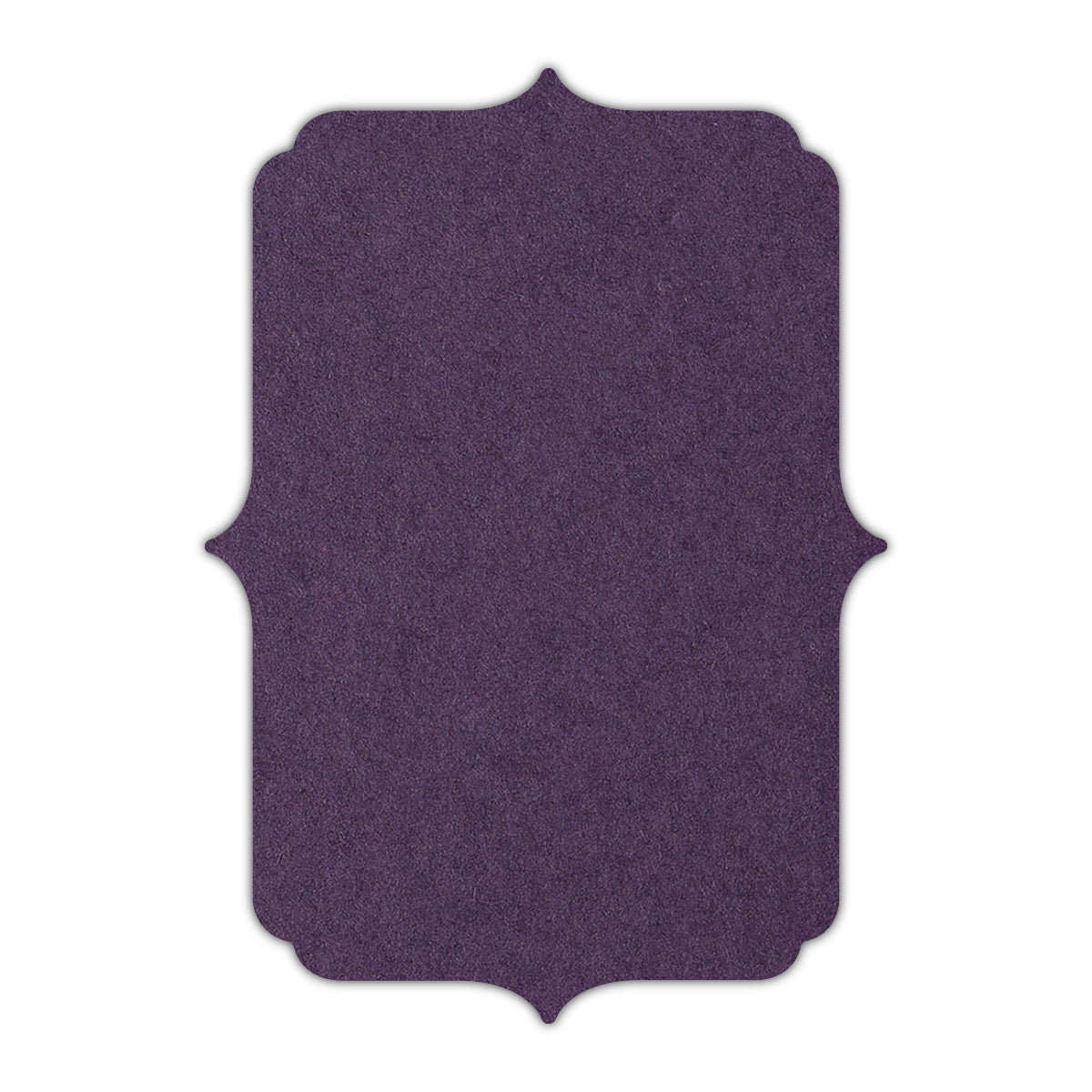 CMYK Print on Shimmer Amethyst Cardstock | Shape P19 | 4.25" x 5.5"