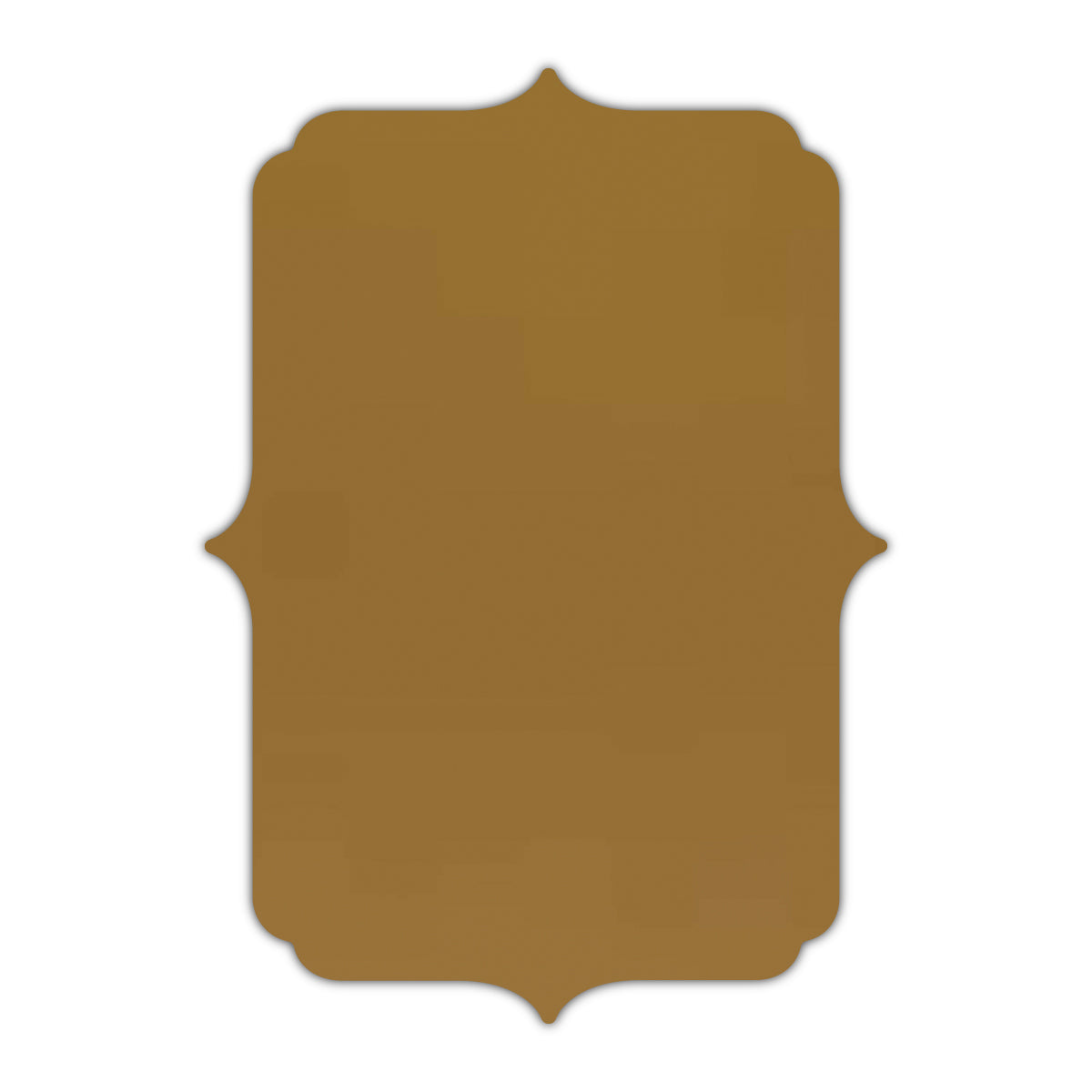 CMYK Print on Shimmer Antique Gold Cardstock | Shape P19 | 12" x 18"