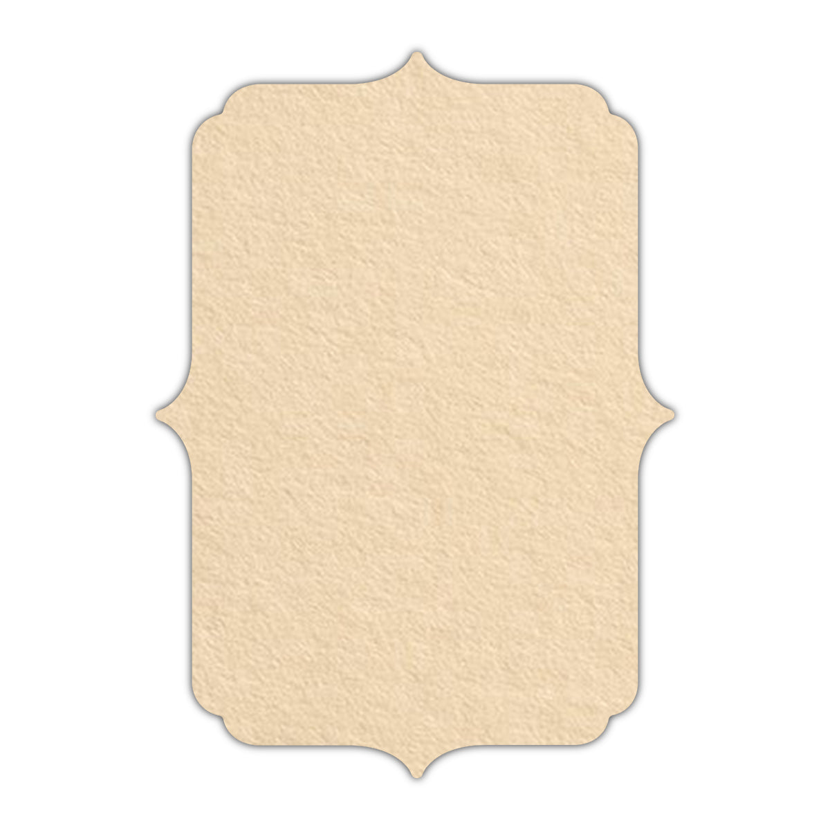 CMYK Print on Antique Ivory Cardstock | Shape P19 | 8.5" x 11"