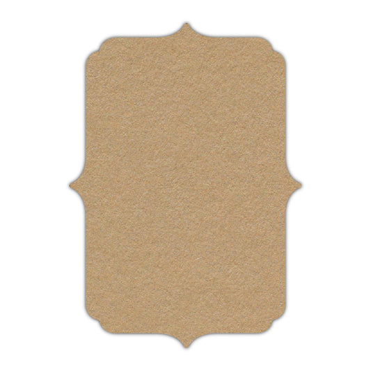 CMYK Print on Camel Cardstock | Shape P19 | 12" x 18"