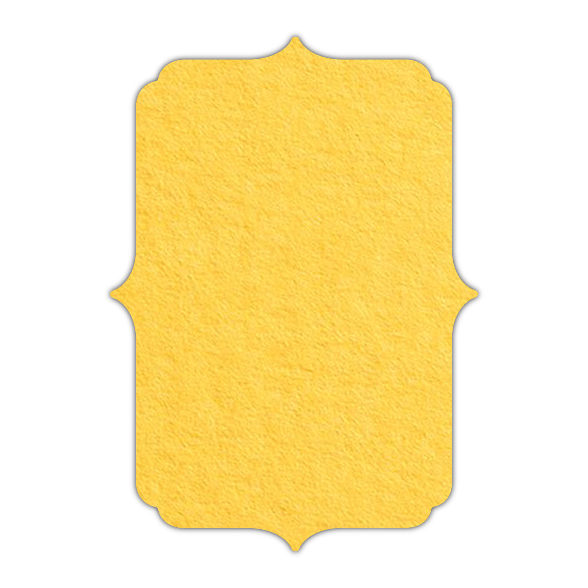 CMYK Print on Canary Yellow Cardstock | Shape P19 | 8.5" x 11"