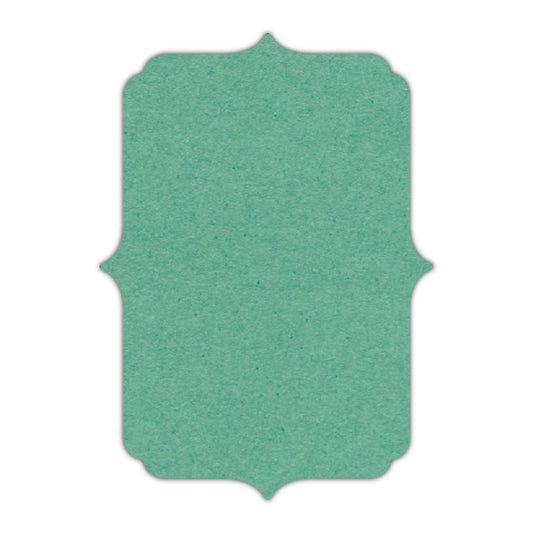 CMYK Print on Caribbean Blue Cardstock | Shape P19 | 11" x 14"