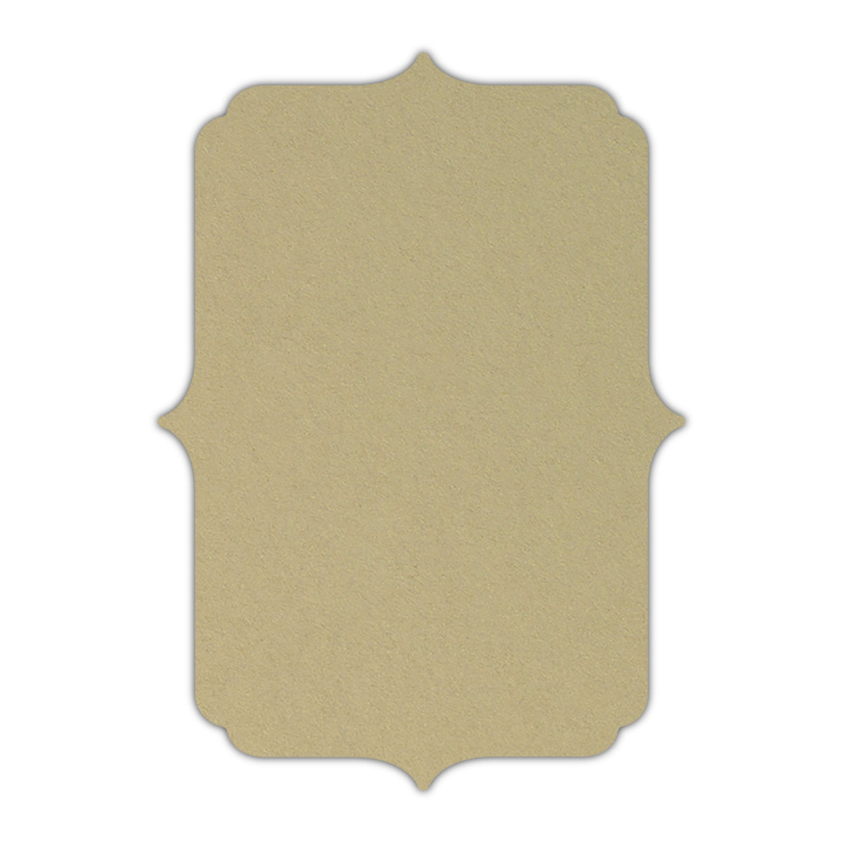 CMYK Print on Shimmer Champagne Cardstock | Shape P19 | 4.25" x 5.5"