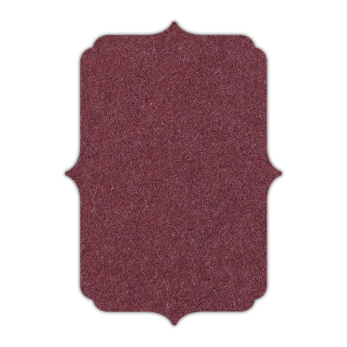 CMYK Print on Claret Cardstock | Shape P19 | 2" x 3"