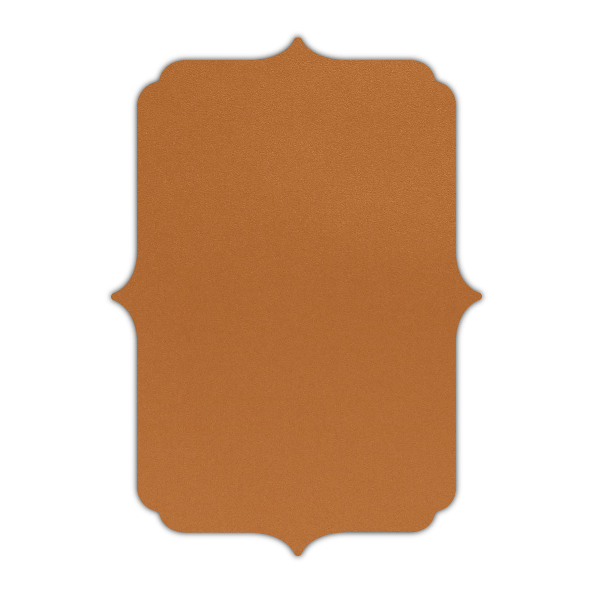 CMYK Print on Shimmer Copper Cardstock | Shape P19 | 4.25" x 5.5"