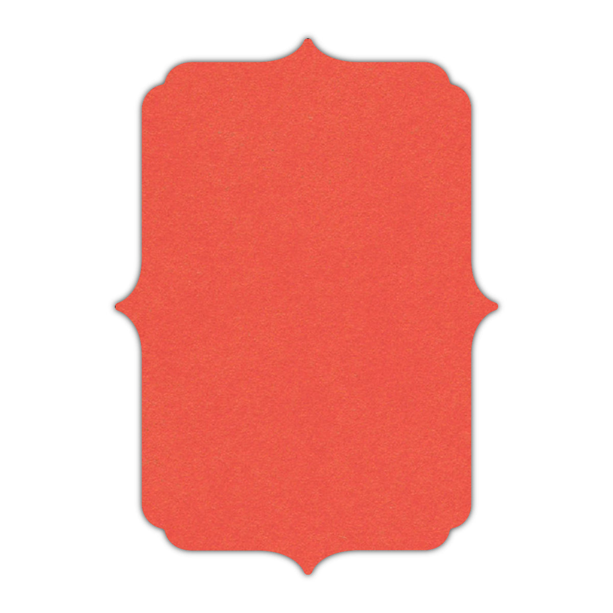 CMYK Print on Shimmer Coral Cardstock | Shape P19 | 3" x 5"