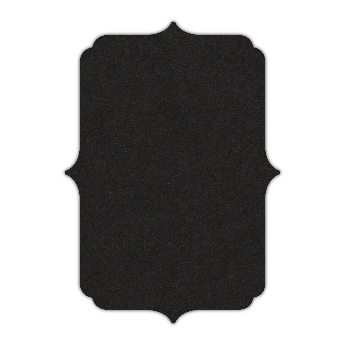 CMYK Print on Deep Black Cardstock | Shape P19 | 11" x 17"