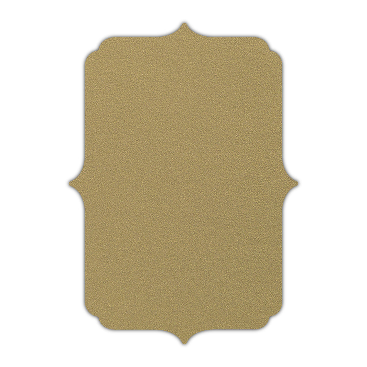 CMYK Print on Shimmer Gold Leaf Cardstock | Shape P19 | 3.5" x 5"