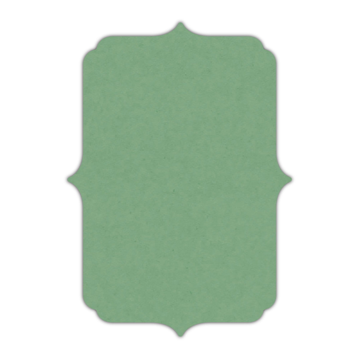 CMYK Print on Matcha Tea Cardstock | Shape P19 | 3" x 4"