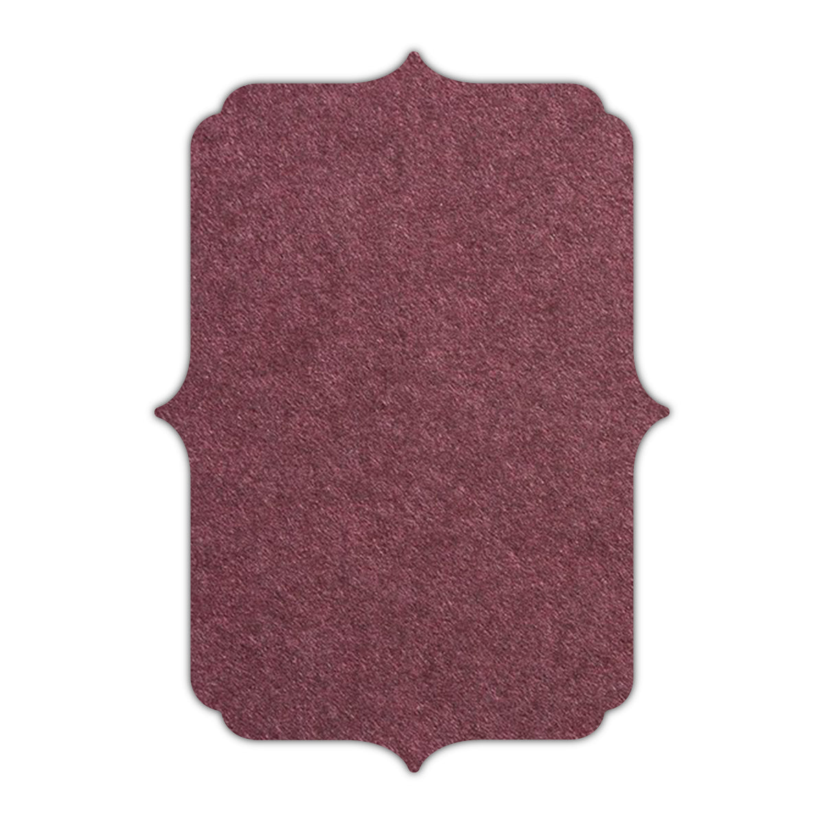 CMYK Print on Merlot Cardstock | Shape P19 | 3.5" x 5"