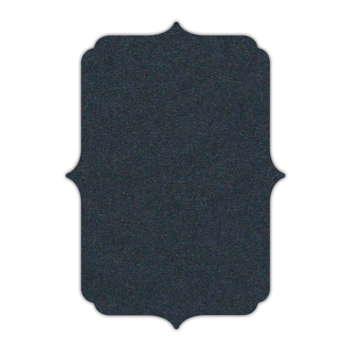 CMYK Print on Navy Blue Cardstock | Shape P19 | 3.5" x 5"