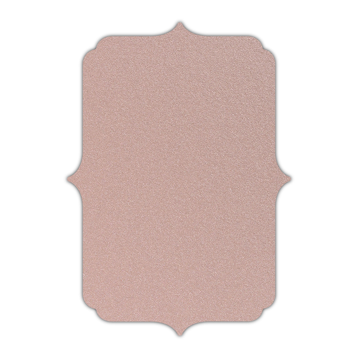 CMYK Print on Shimmer Nude Cardstock | Shape P19 | 11" x 14"