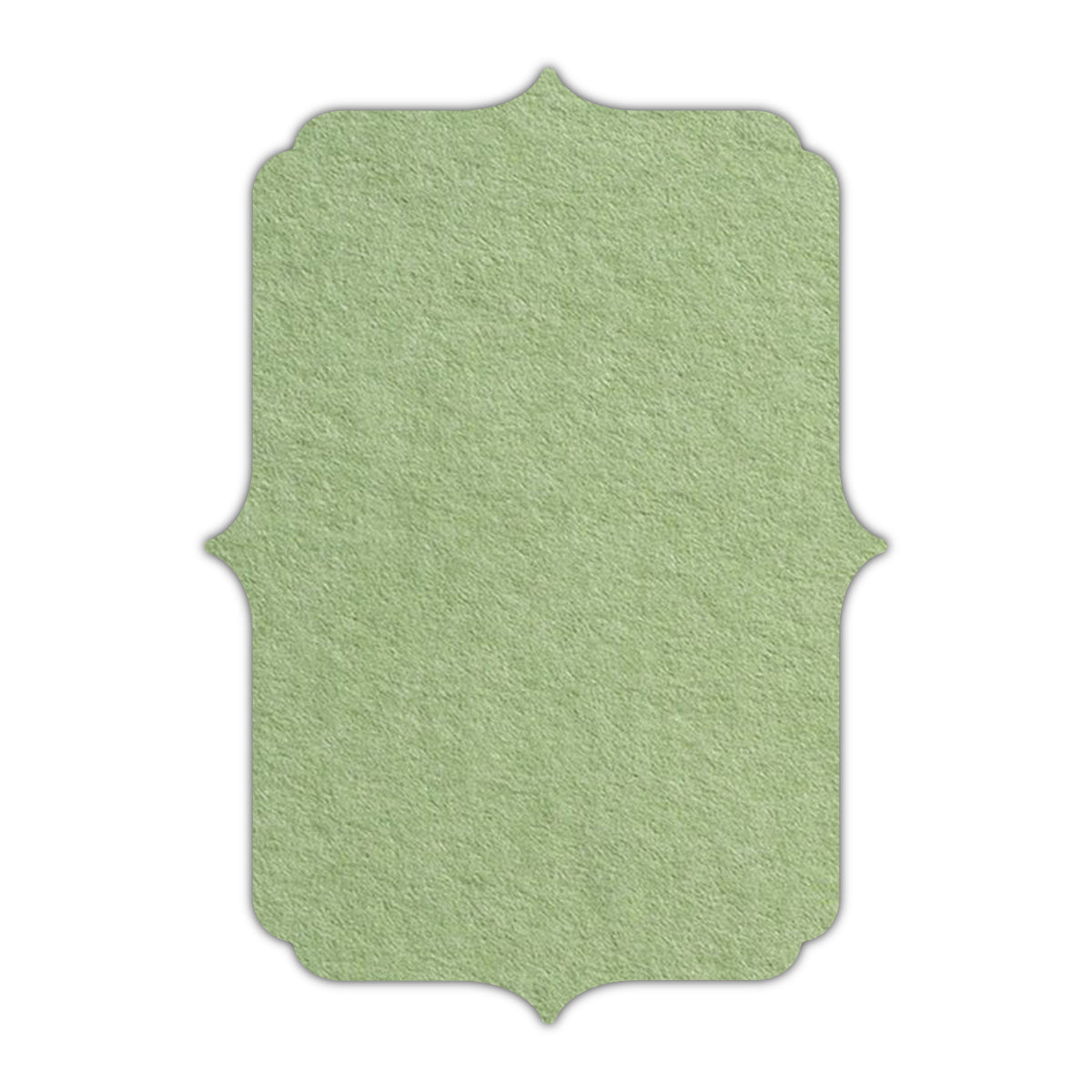 CMYK Print on Olive Green Cardstock | Shape P19 | 6" x 9"