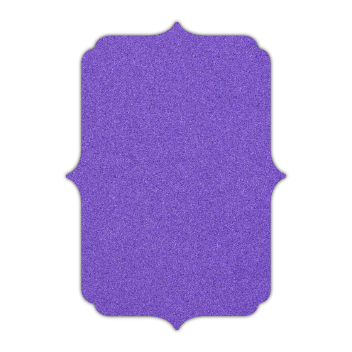 CMYK Print on Purple Cardstock | Shape P19 | 3" x 5"