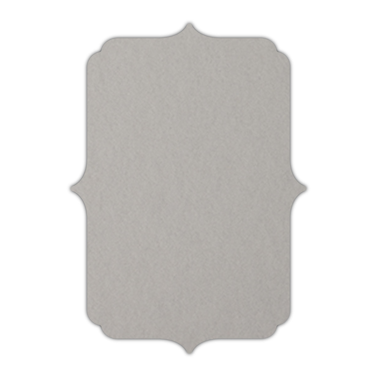 CMYK Print on Real Grey Cardstock | Shape P19 | 11" x 14"