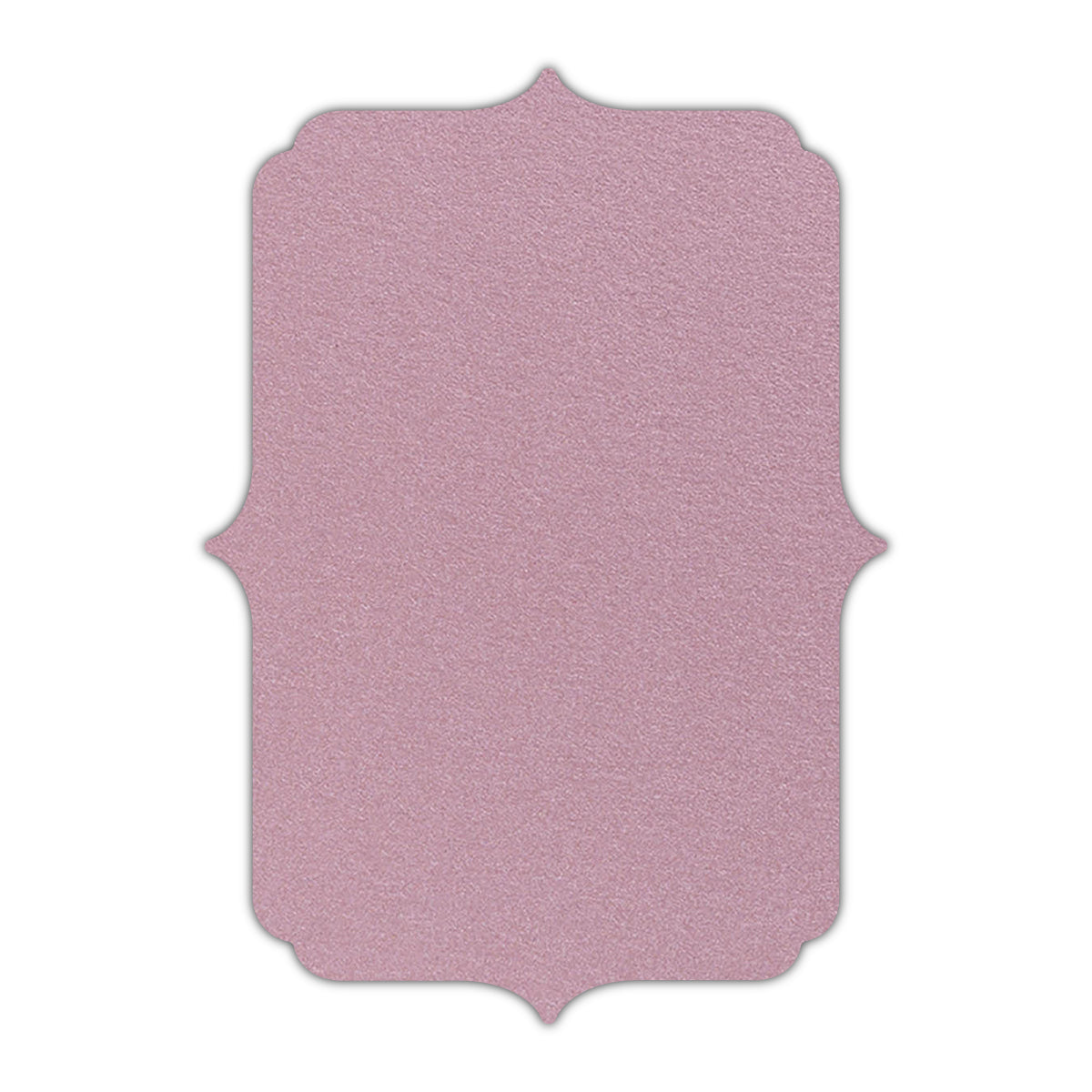 CMYK Print on Shimmer Rose Gold Cardstock | Shape P19 | 3" x 5"