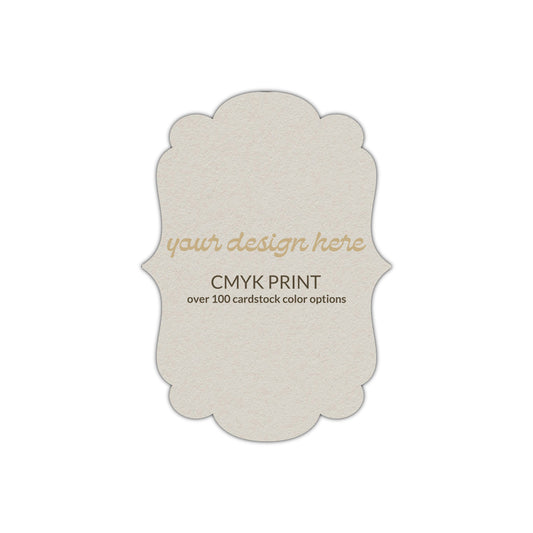 Shape P1 Diecut Card | CMYK Print | 2.5" x 3.5"