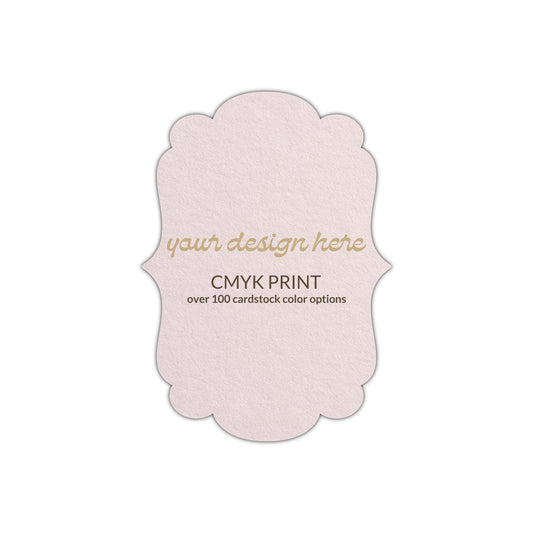 Shape P1 Diecut Card | CMYK Print | 2" x 3.5"
