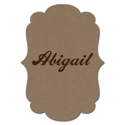 Individually Personalized Wedding Prints on Diecut Cardstock - Shape P1