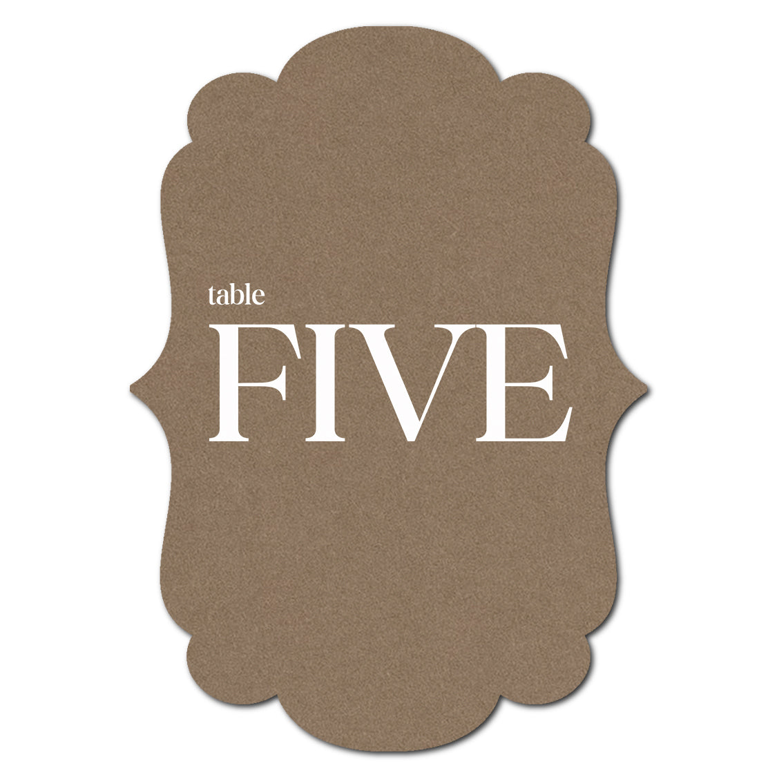 Individually Personalized Wedding Prints on Diecut Cardstock - Shape P1